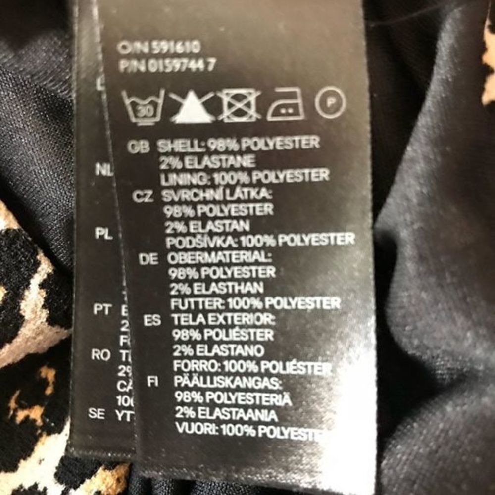 *30off3* NWOT. H&M sexy leopard print dress zips on back - Picture 8 of 10